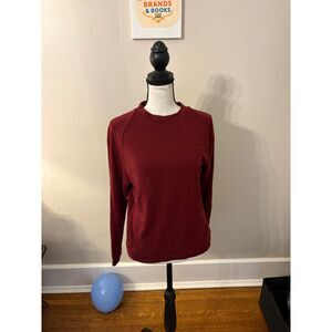 Lou & Grey Burgundy Signaturesoft Crewneck Sweatshirt, Size S